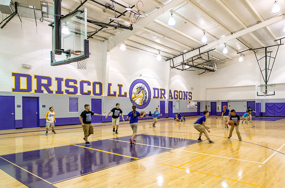 Driscoll gym floor